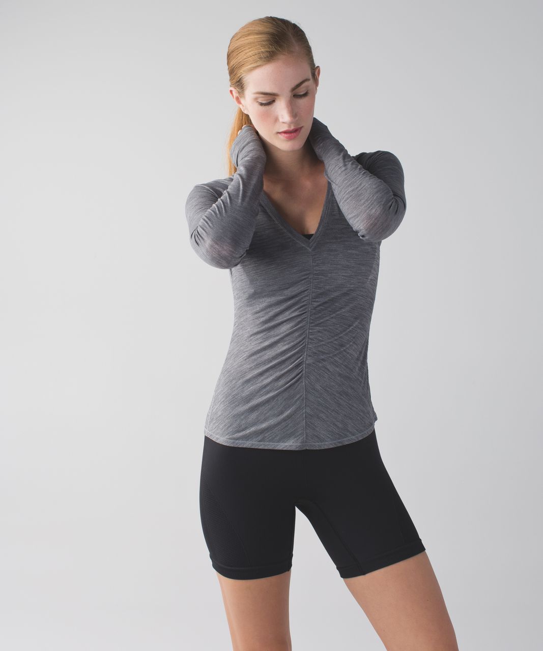 Lululemon Interval Long Sleeve - Heathered Slate