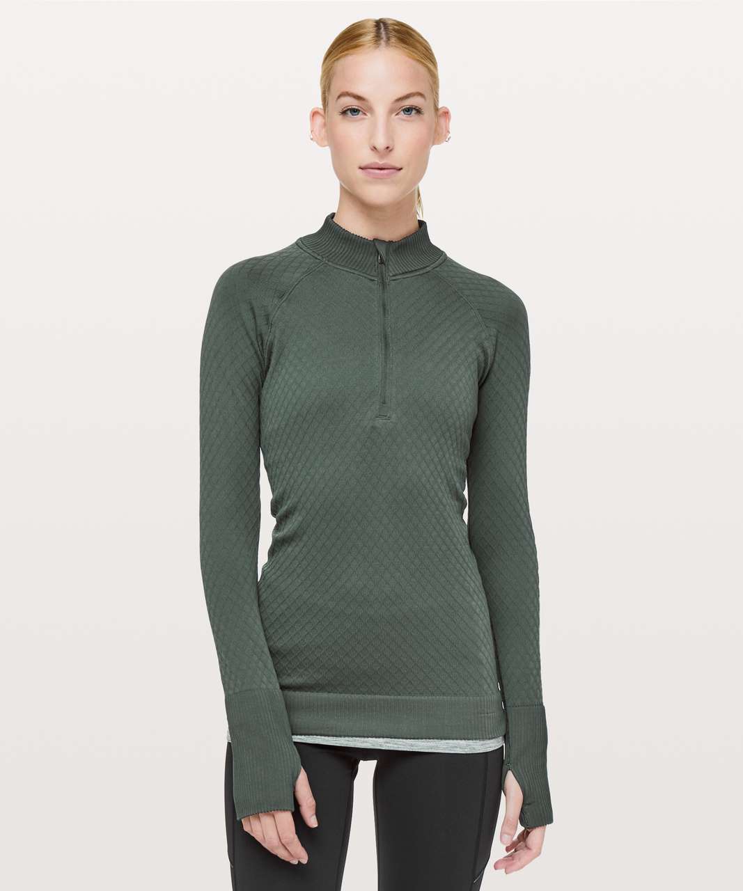 Lululemon Rest Less 1/2 Zip - Deep Ivy / Deep Ivy