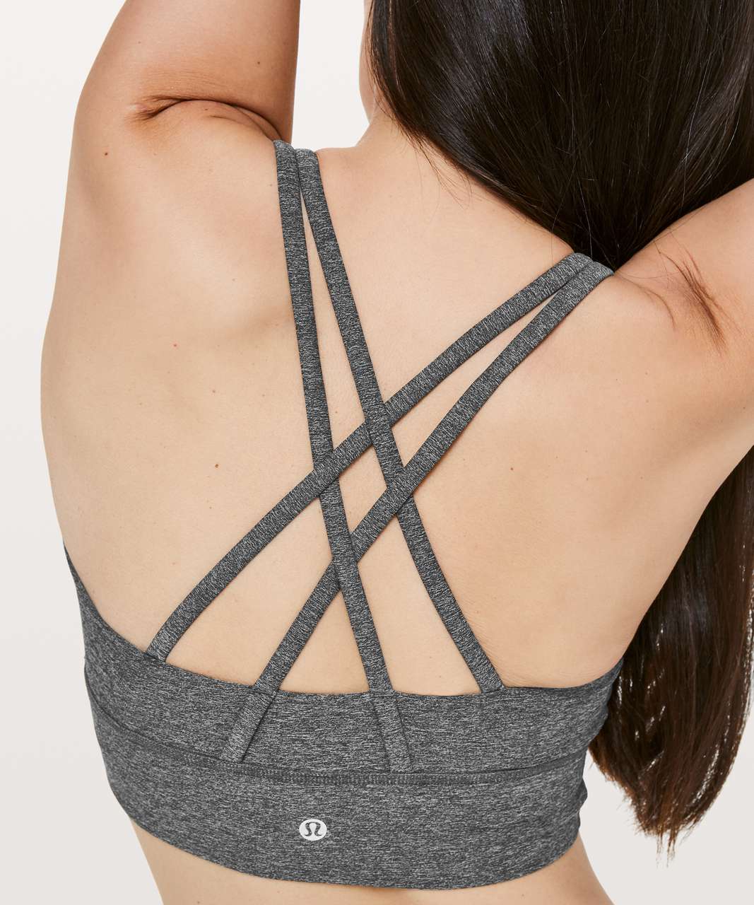 Lululemon Energy Bra *Long Line - Heathered Black