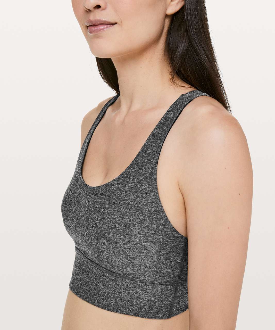 Lululemon Energy Bra *Long Line - Heathered Black