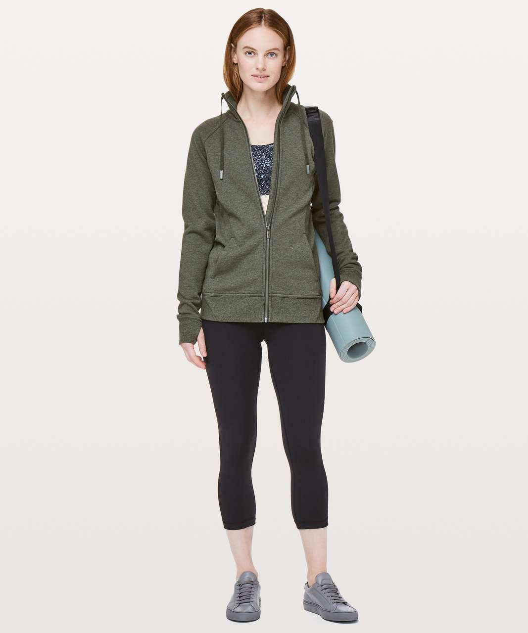 Lululemon Huddle & Hustle Jacket - Heathered Camo Green