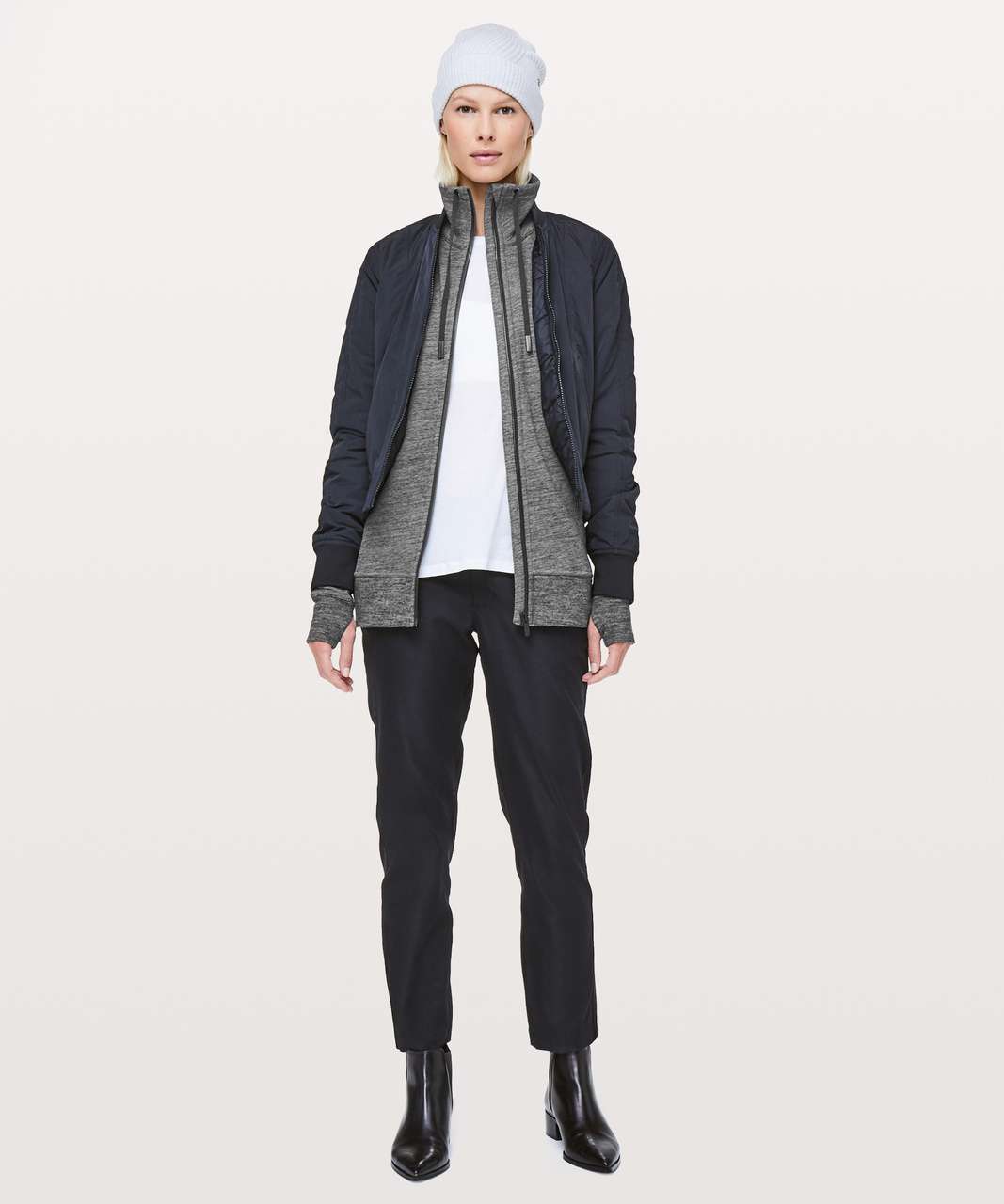 Lululemon Huddle & Hustle Jacket - Heathered Core Dark Grey