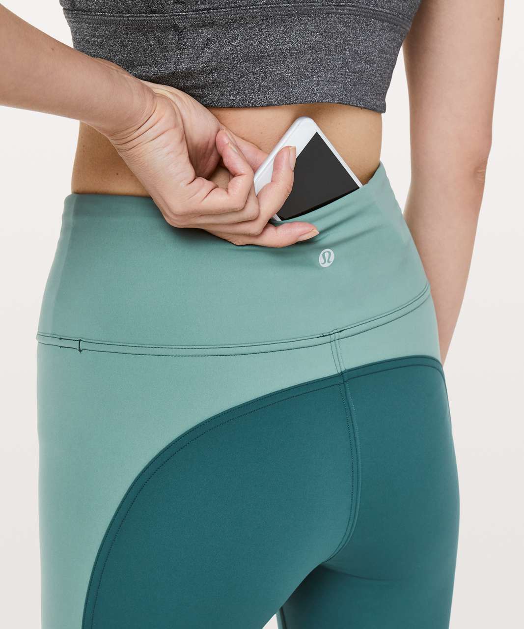 Lululemon Wake & Train Tight *28 - Green Jasper / Frosted Pine - lulu  fanatics