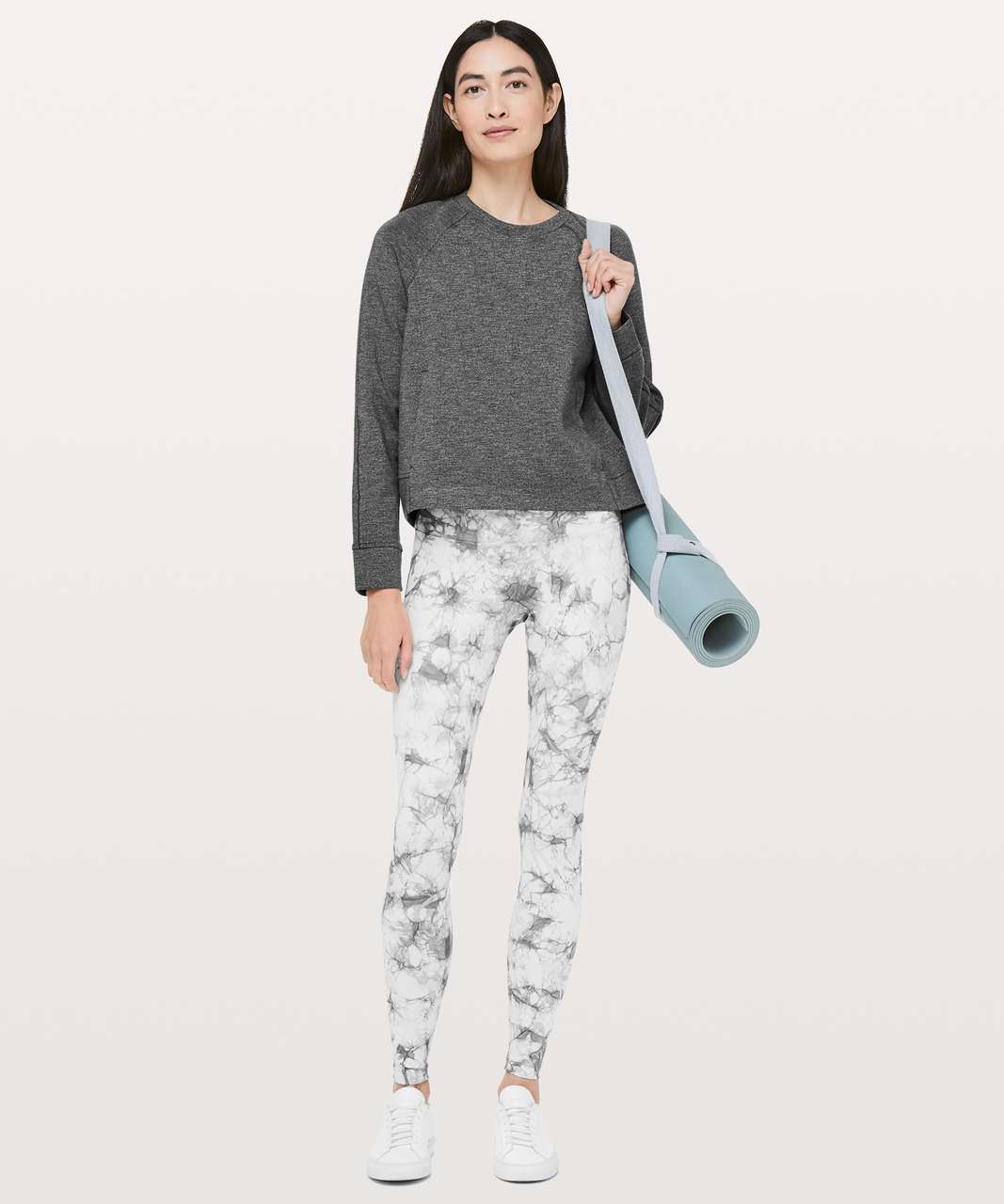 Lululemon On-Track Crew - Heathered Black