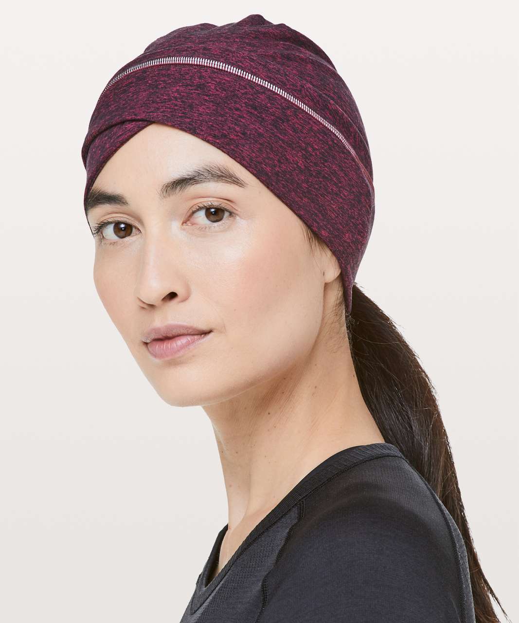 Lululemon Cross Chill Run Beanie - Heathered Star Ruby