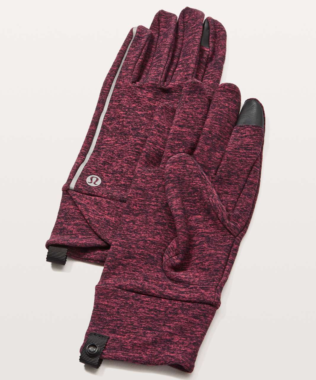 Lululemon Cross Chill Run Gloves - Star Ruby / Black