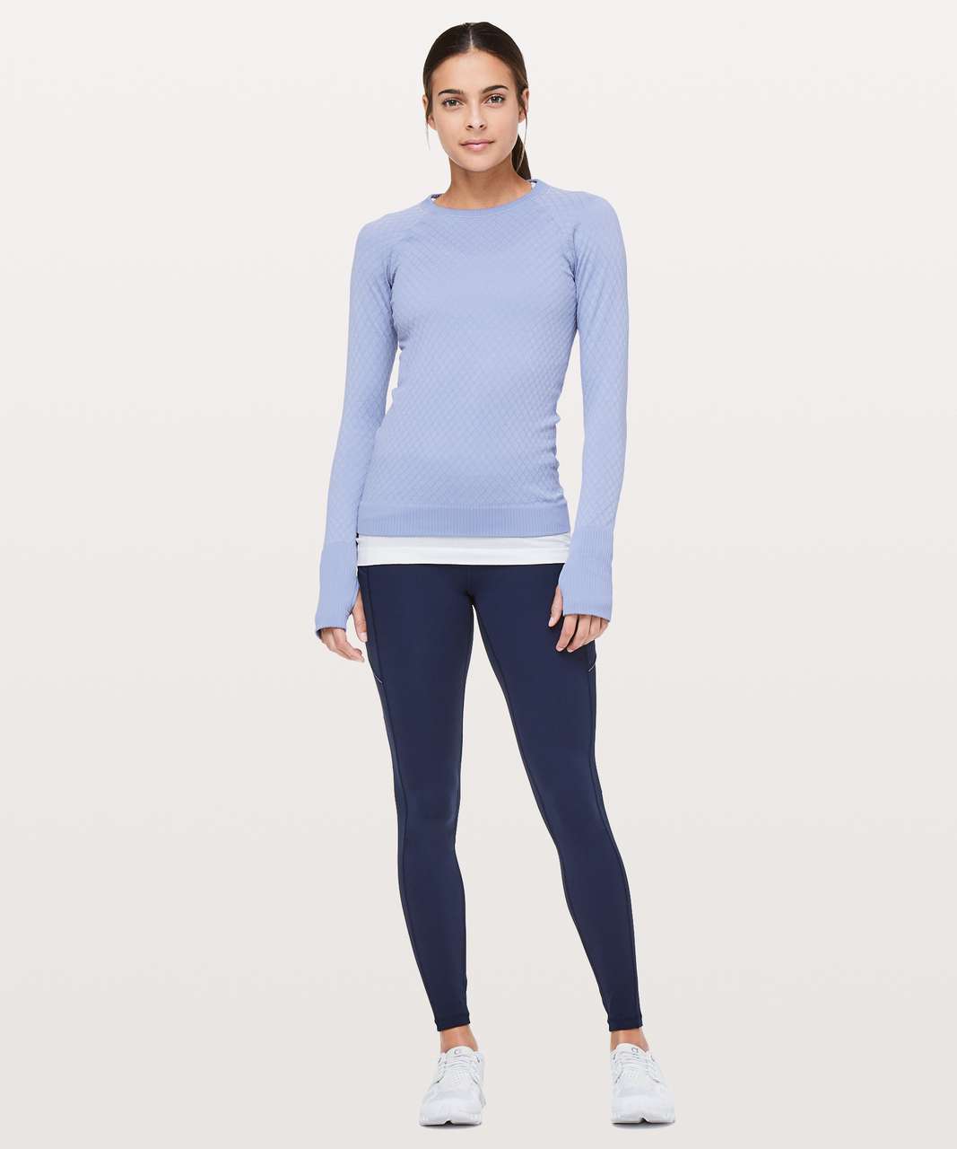 Lululemon Rest Less Pullover - Iron Purple / White - lulu fanatics