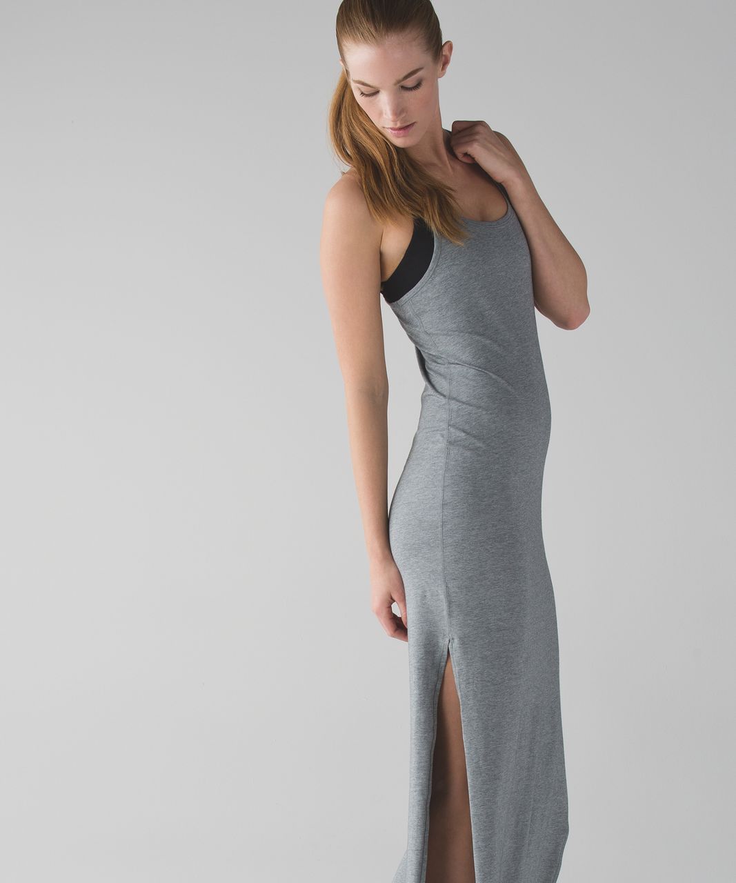 Lululemon Cinch It Dress - Heathered Medium Grey - lulu fanatics