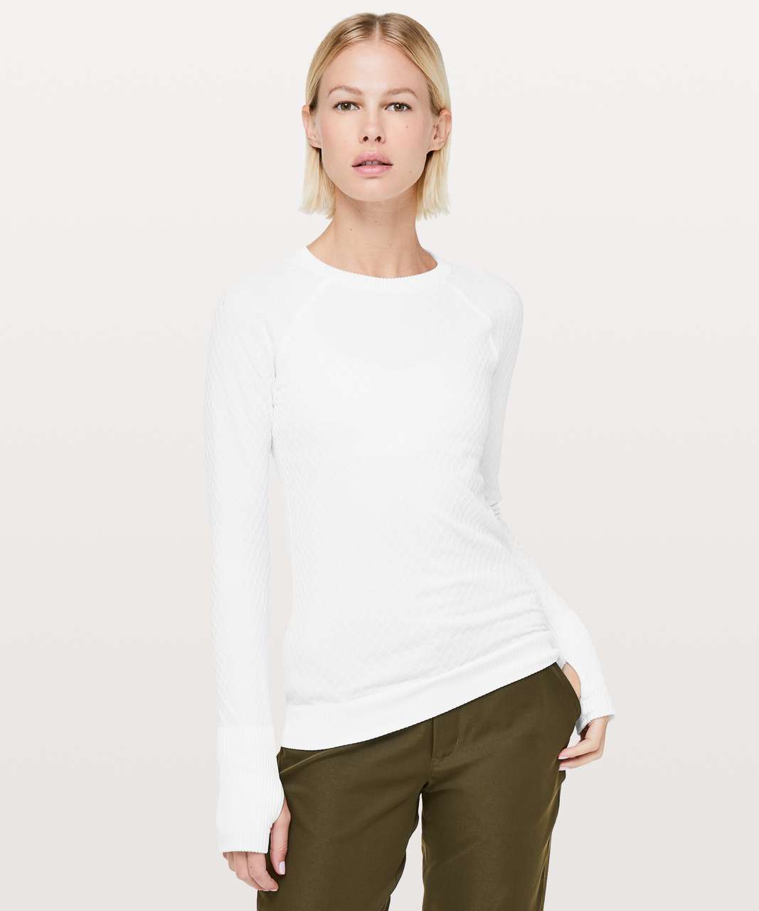 Lululemon Rest Less Hoodie - Heathered White - lulu fanatics