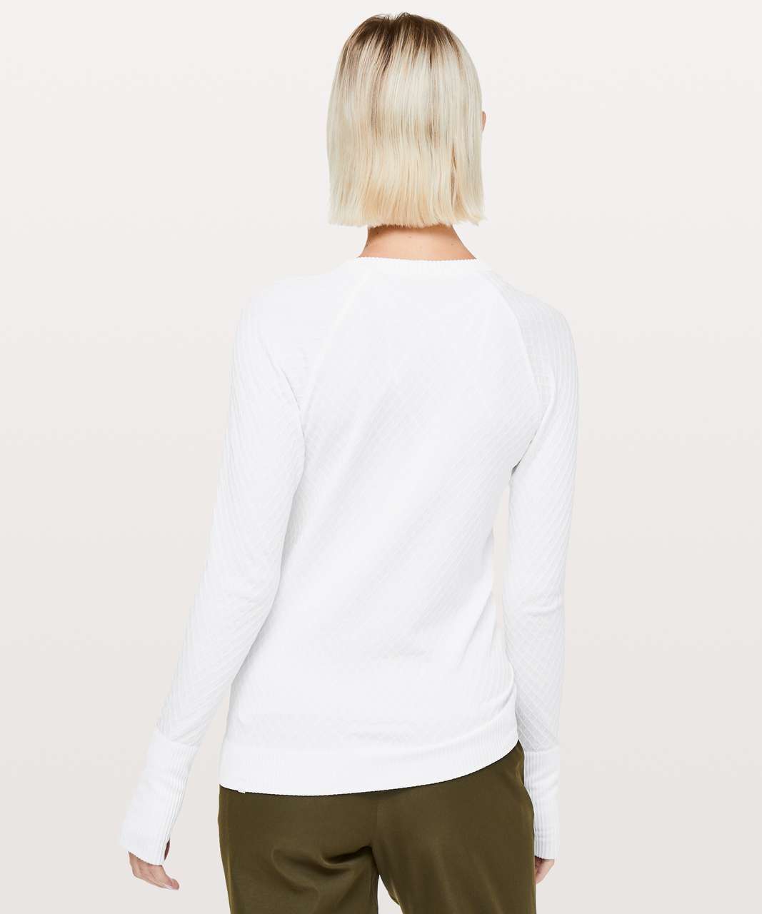 Lululemon Rest Less Pullover - White / White (Fifth Release)