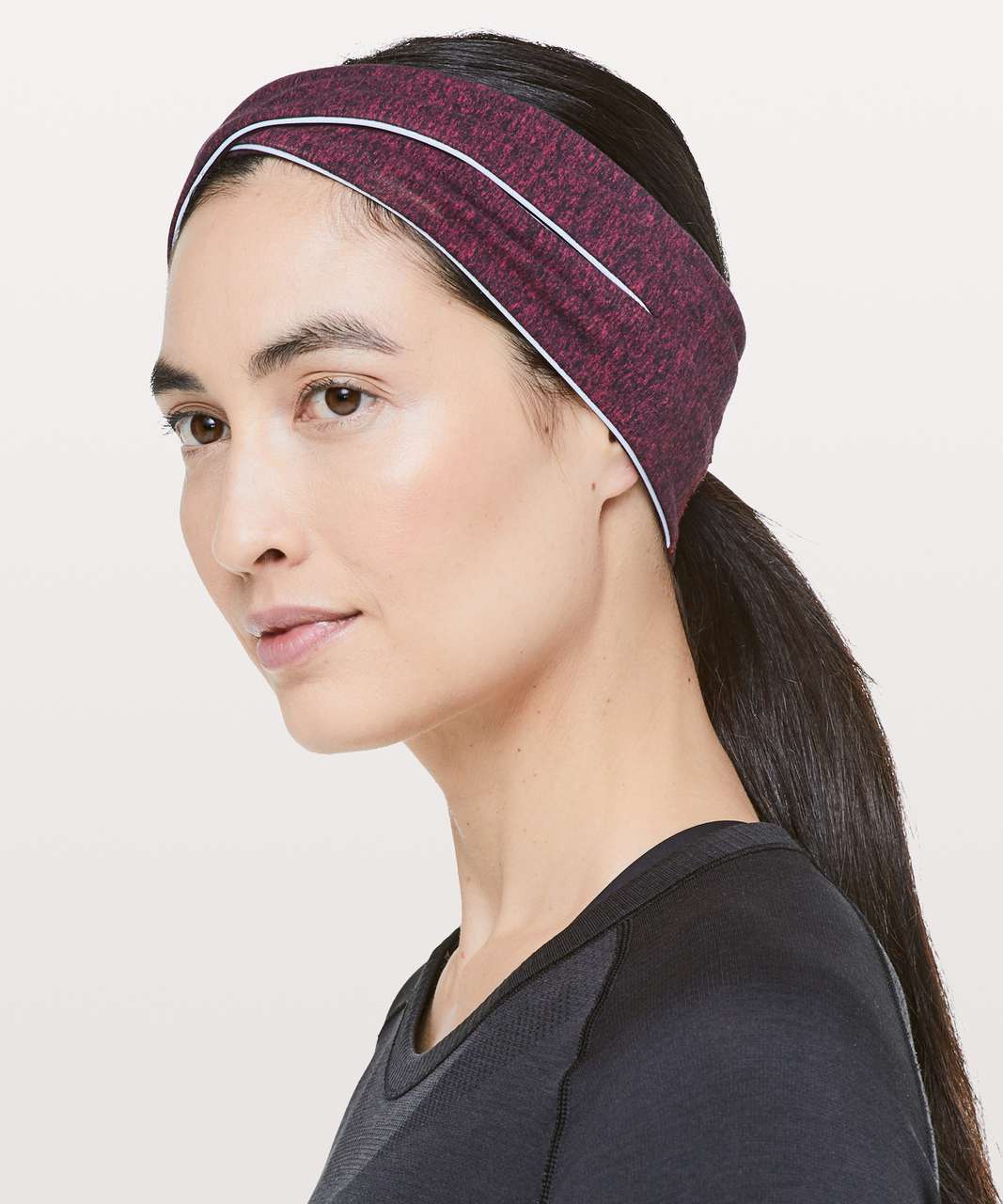 Lululemon Cross Chill Run Earwarmer - Heathered Star Ruby