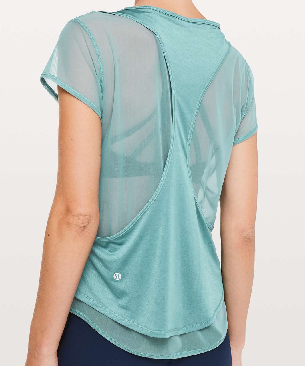 Lululemon Set The Course Short Sleeve - Pacific Breeze