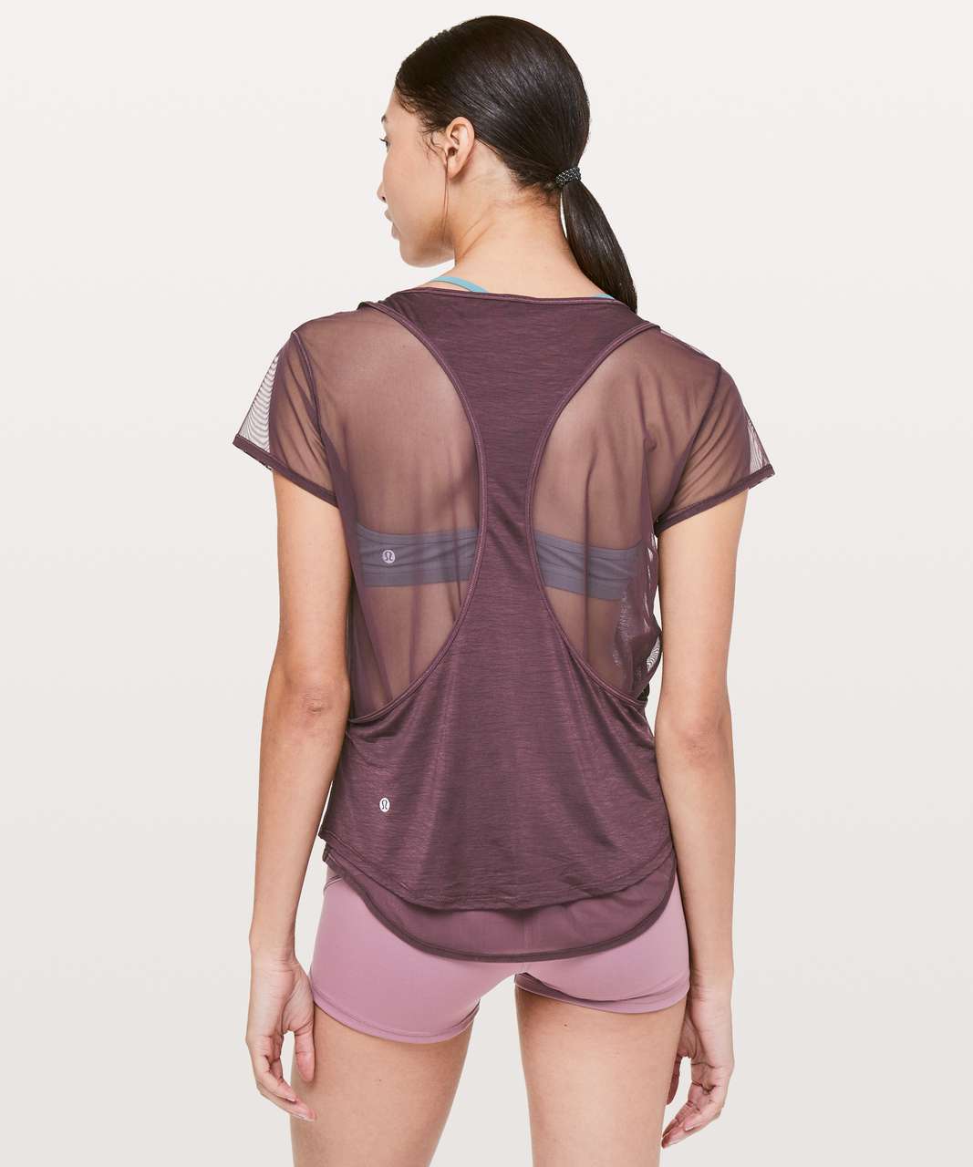 Lululemon Set The Course Short Sleeve - Arctic Plum