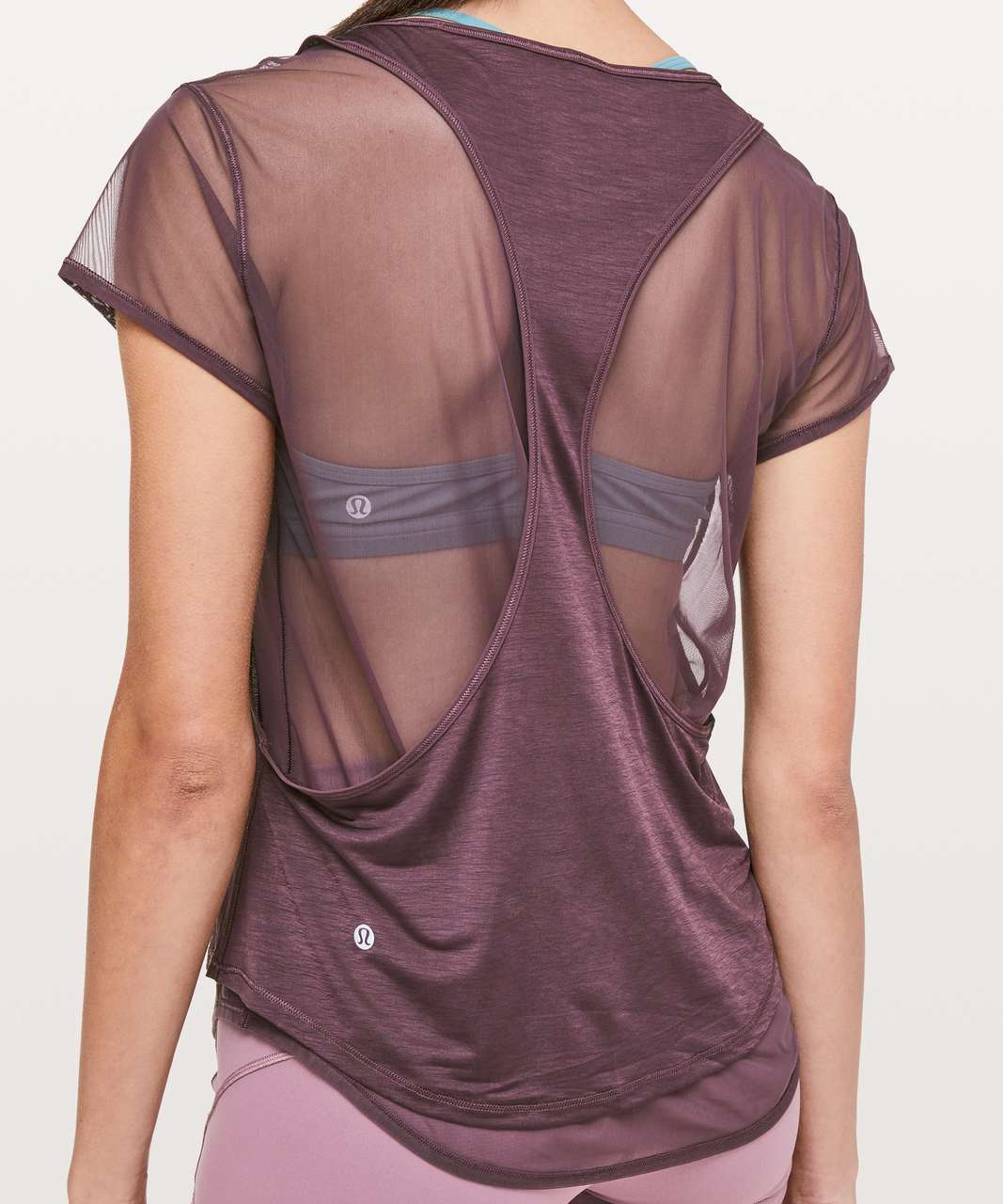 Lululemon Set The Course Short Sleeve - Arctic Plum