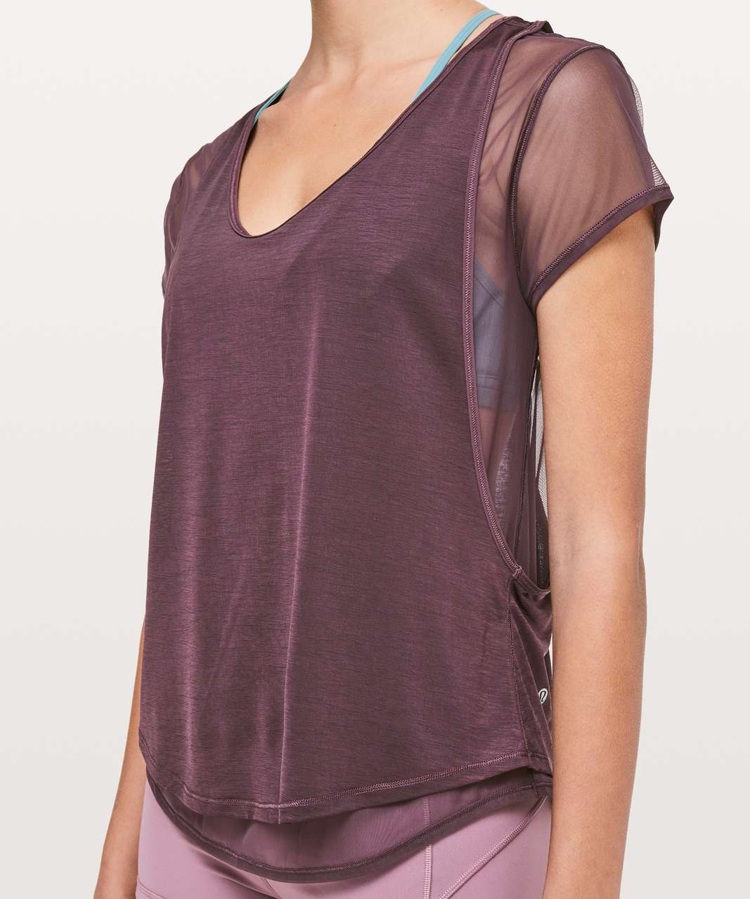 Lululemon Set The Course Short Sleeve - Arctic Plum