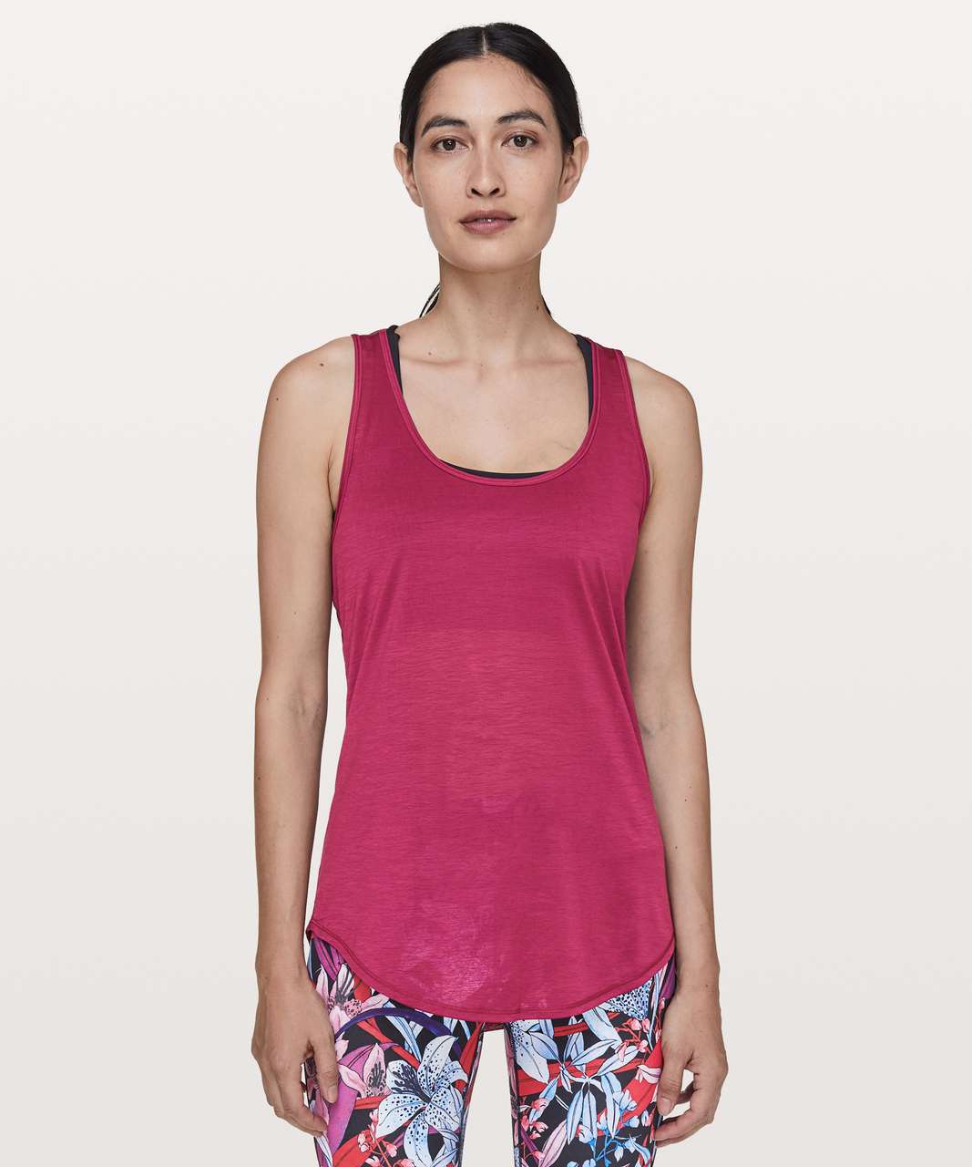 Lululemon Set The Course Tank - Star Ruby