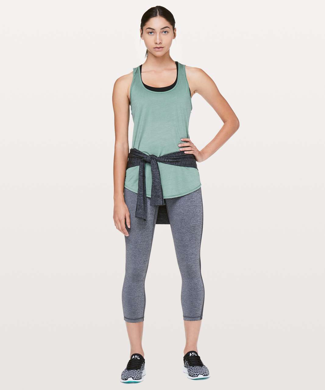 Lululemon Set The Course Tank - Frosted Pine