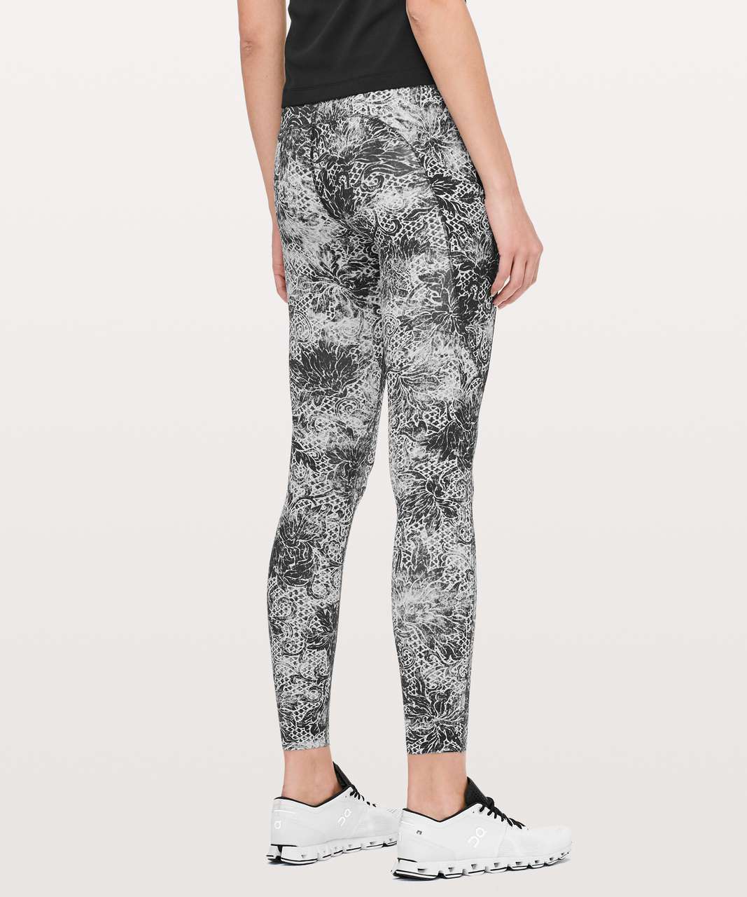 Lululemon Fast & Free 7/8 Tight II *Nulux 25" - Serigraph Starlight Black Multi