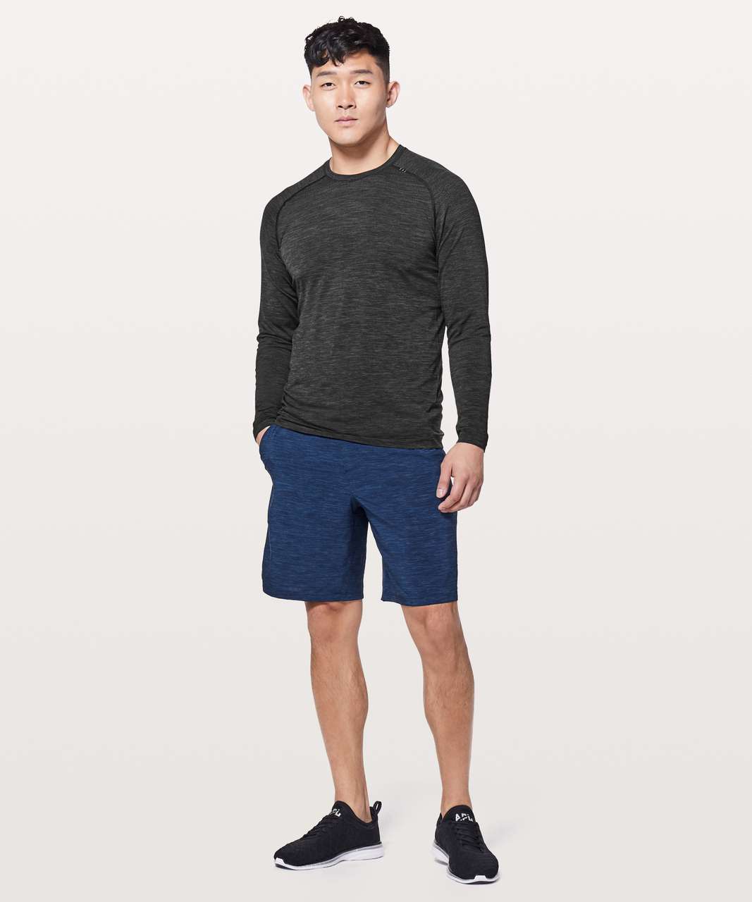 Lululemon Metal Vent Tech Long Sleeve - Deep Coal / Black