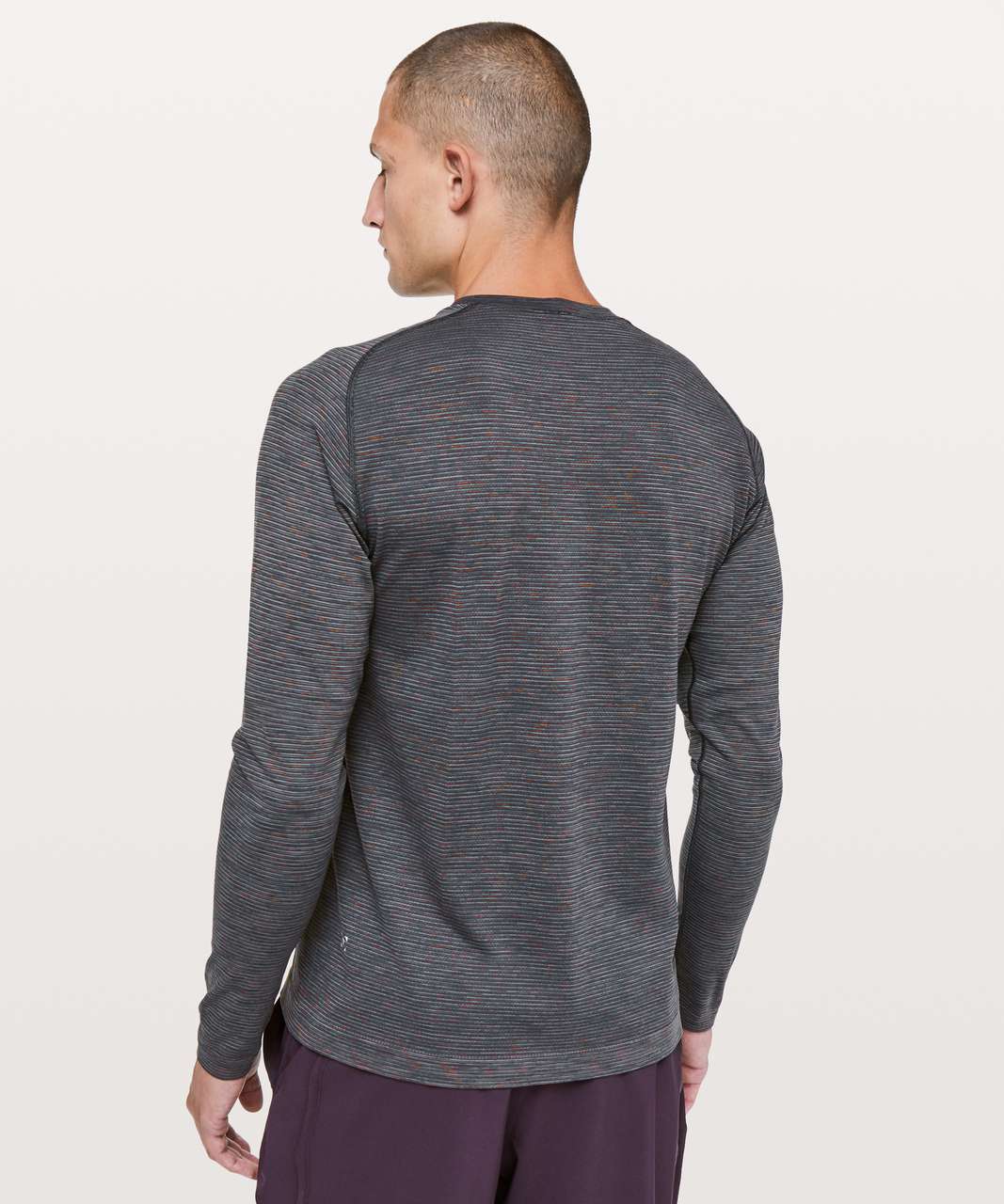 Lululemon Metal Vent Tech Long Sleeve - Darkside / Point Grey / Black / Red