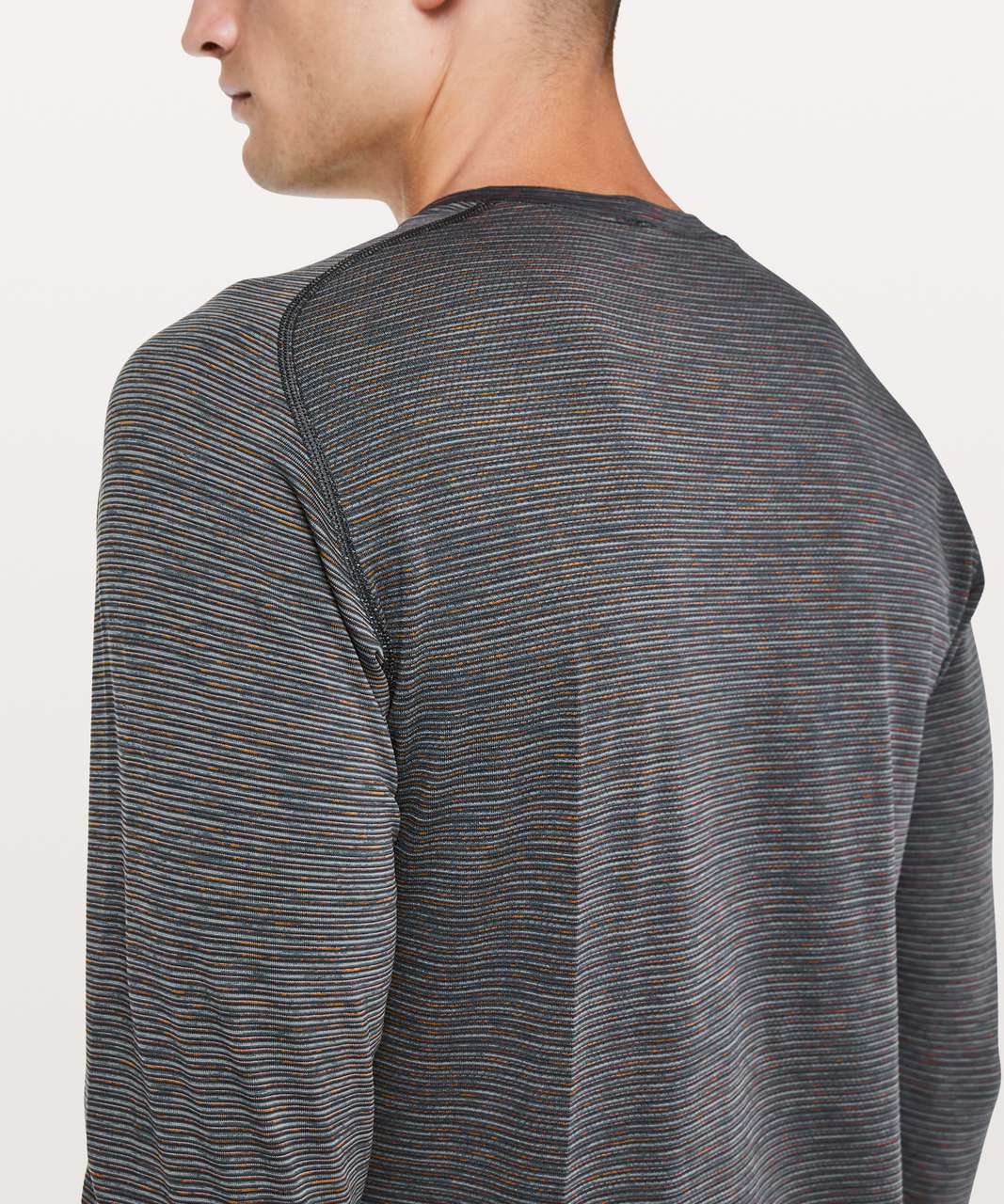 Lululemon Metal Vent Tech Long Sleeve - Darkside / Point Grey / Black / Red