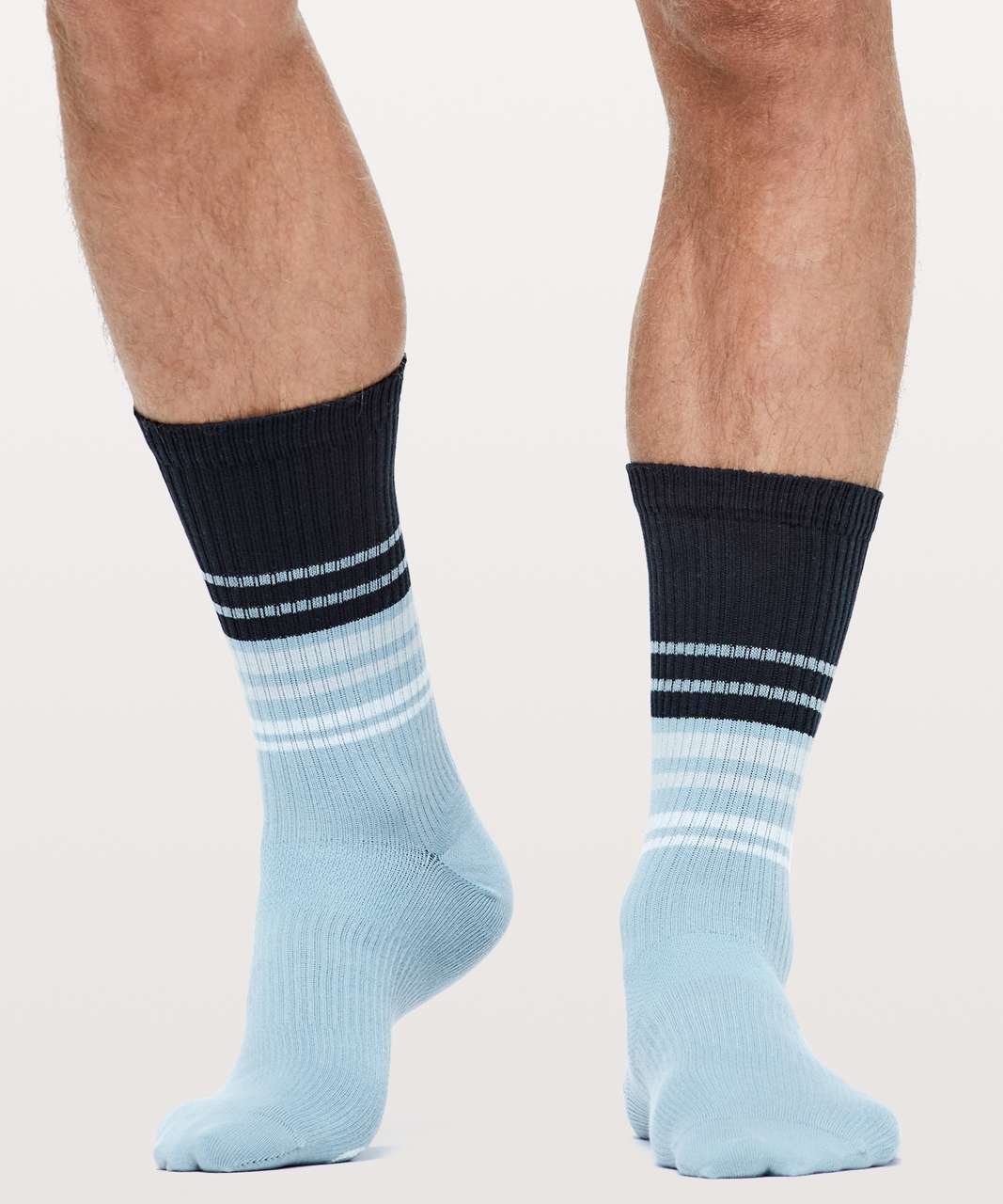 Lululemon City Trek Crew Sock - True Navy / Sea Salt / Cascade Blue