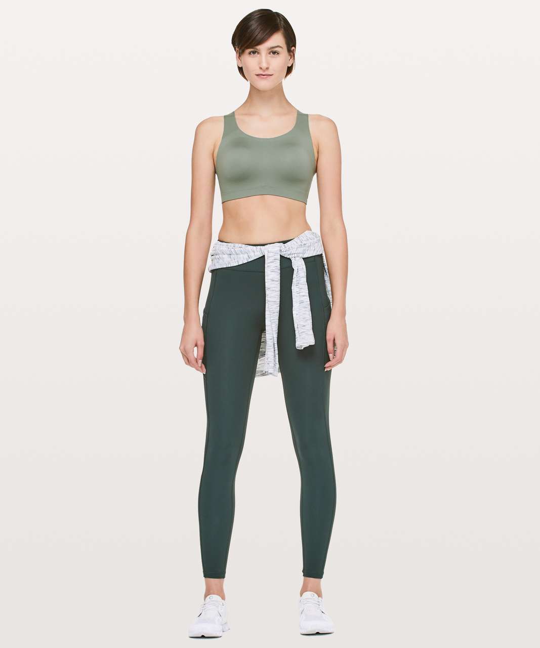 Lululemon Enlite Bra Weave - Dark Olive - lulu fanatics