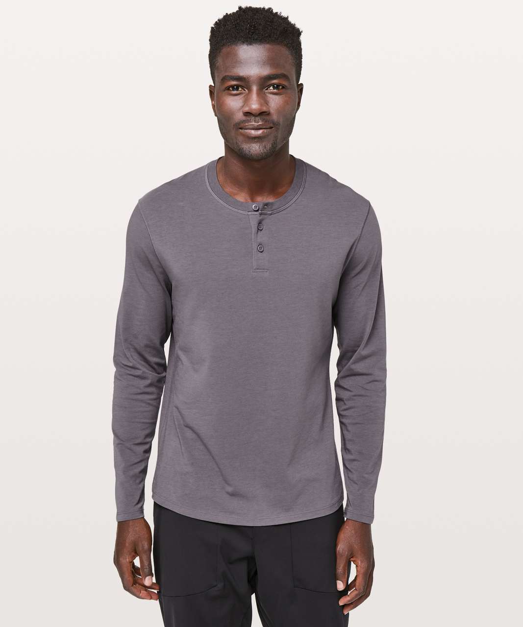 Lululemon 5 Year Basic Long Sleeve Henley - Moonphase - lulu fanatics