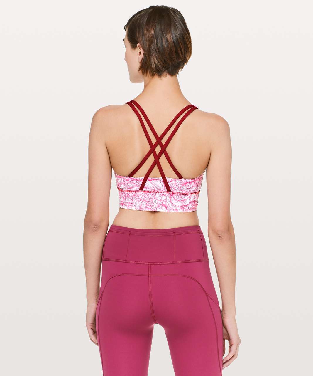 Lululemon Energy Bra *Long Line - Pink Bliss - lulu fanatics