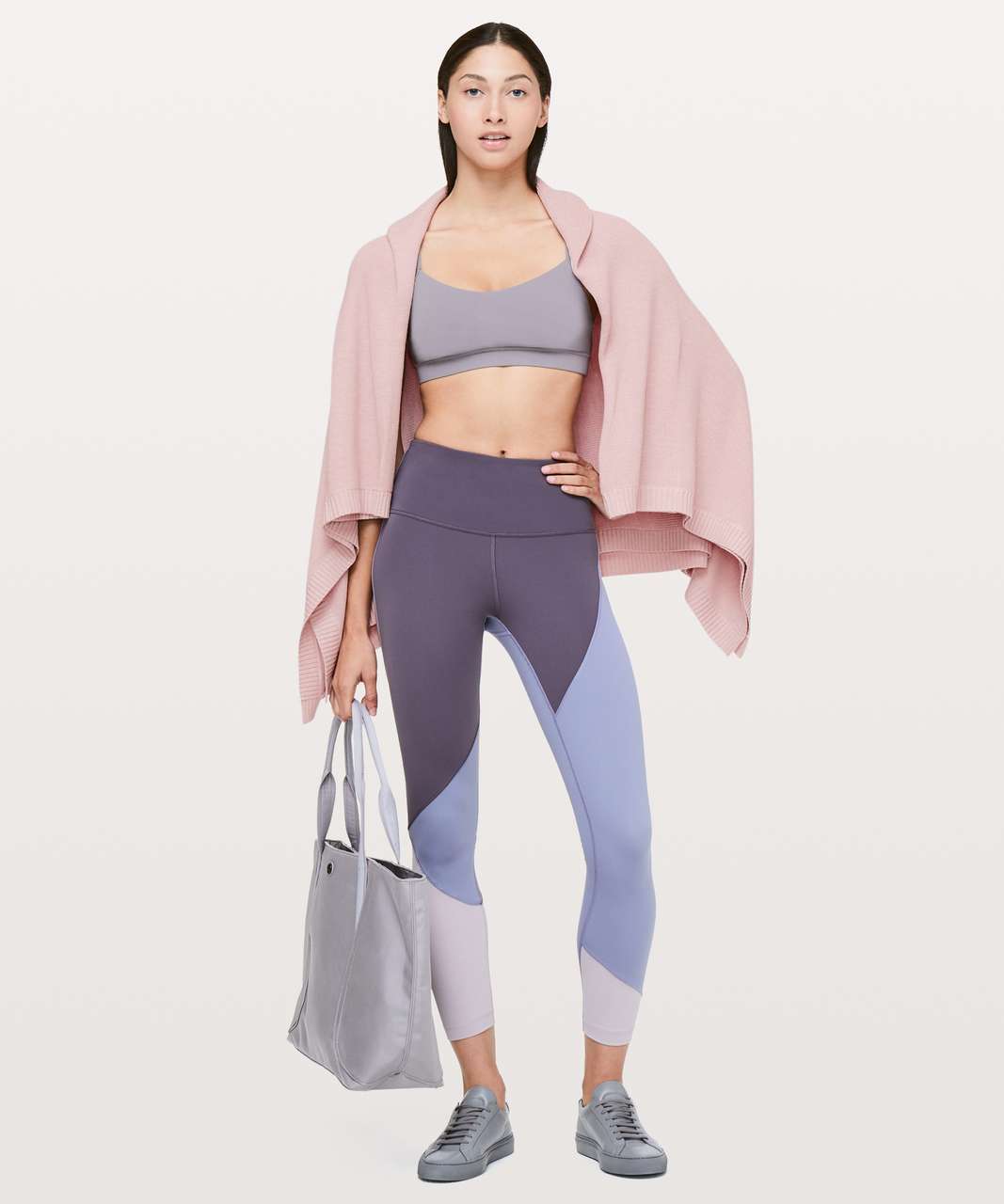 Lululemon Divinity Poncho - Heathered Misty Pink