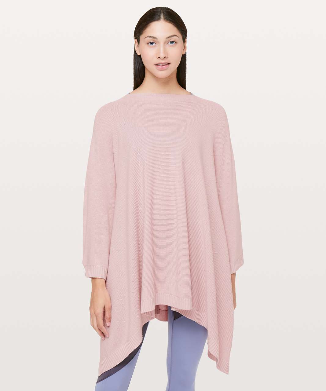 Lululemon Divinity Poncho - Heathered Misty Pink