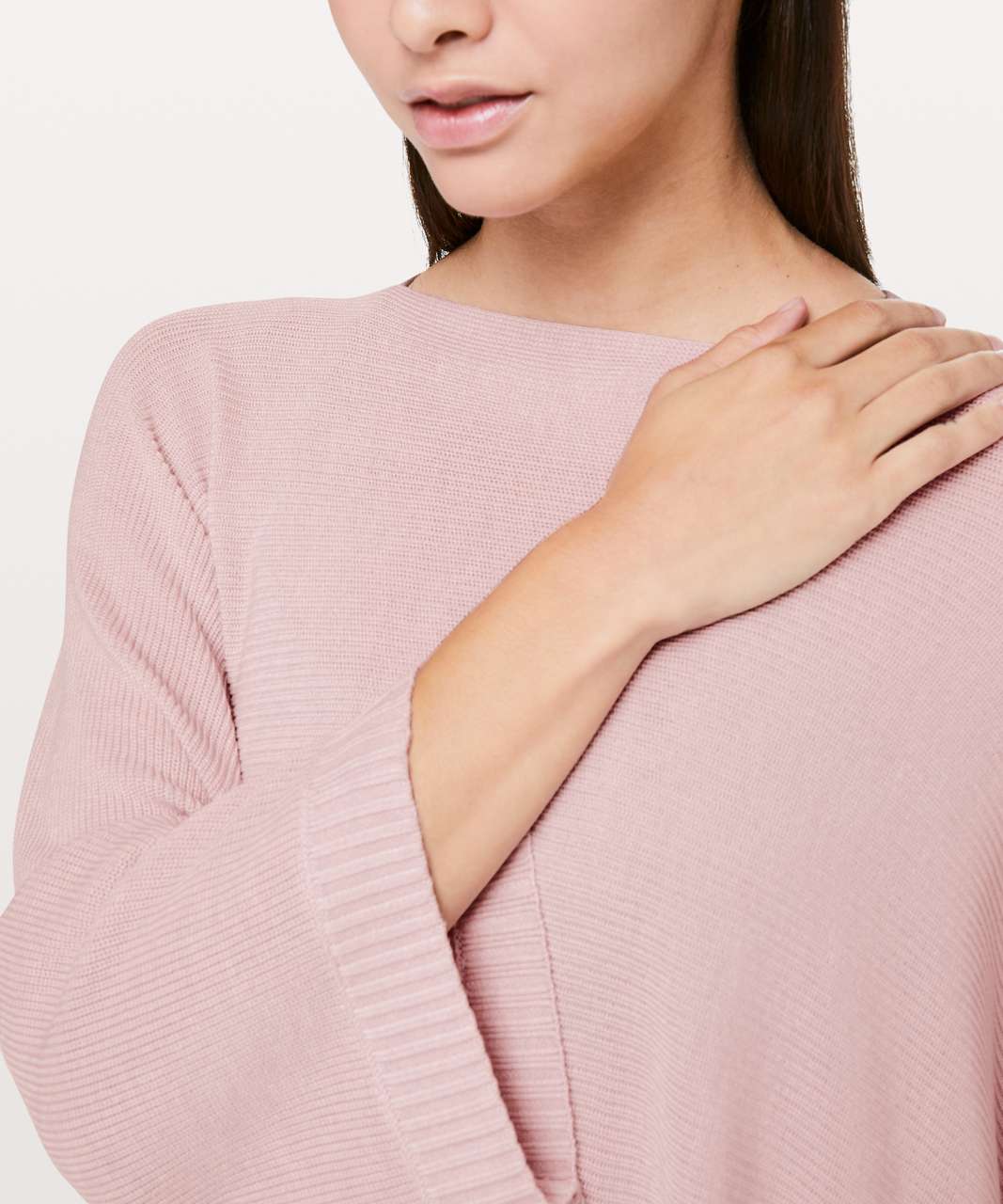 Lululemon Divinity Poncho - Heathered Misty Pink