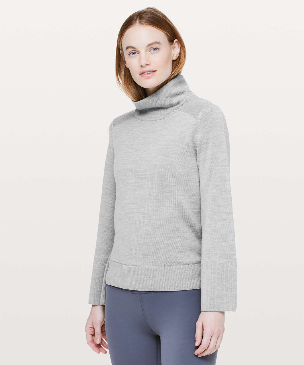 Lululemon City Trek Turtleneck - Heathered Silver Drop