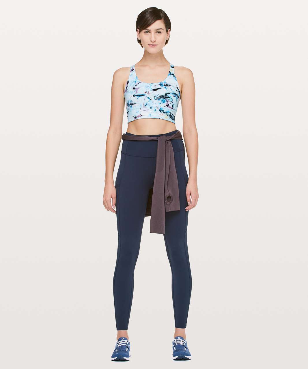 Lululemon Mind Over Miles Crop Top - White - lulu fanatics