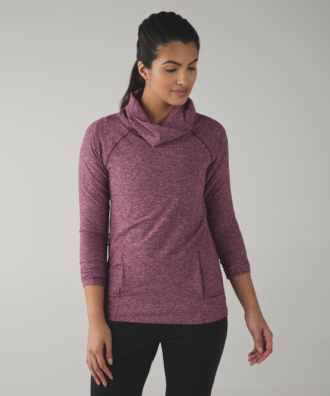 Lululemon Make A Move Long Sleeve - Heathered Red Grape