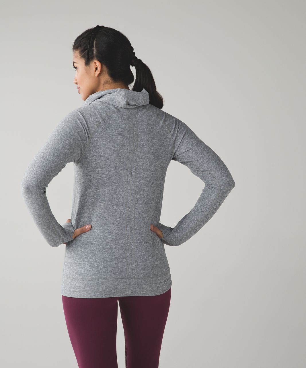 Lululemon Make A Move Long Sleeve - Heathered Battleship