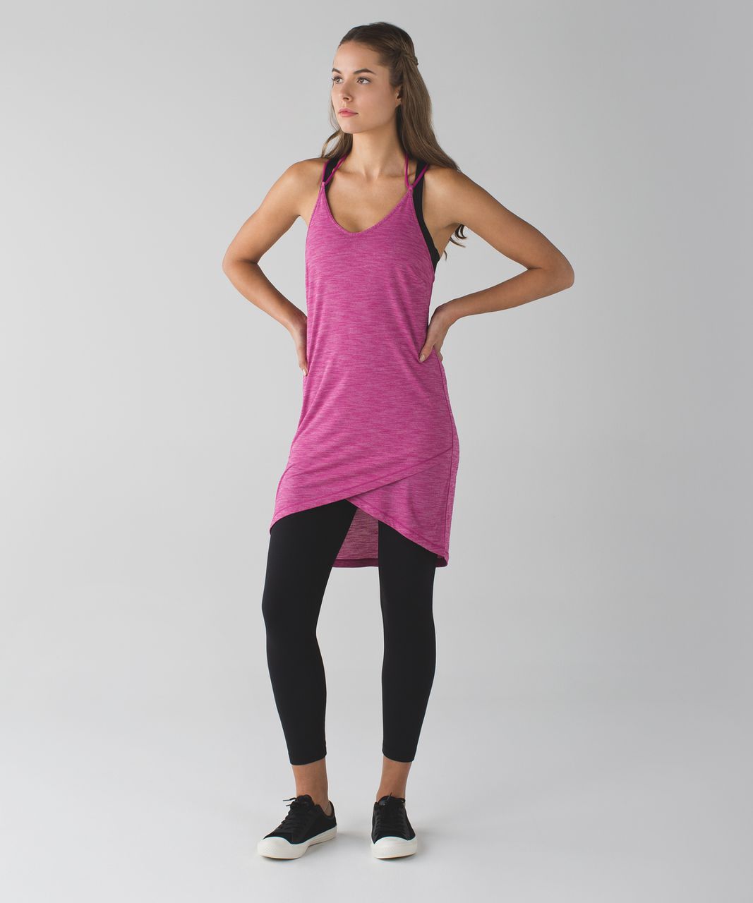 Lululemon Refresh Maxi Dress II - Heathered Black - lulu fanatics