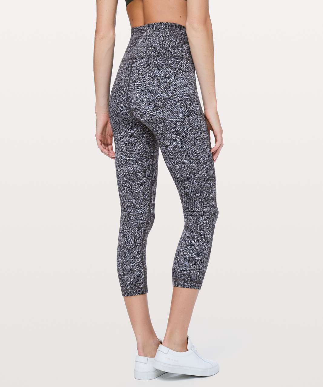 Lululemon Wunder Under Crop (Hi-Rise) *21" - Fusion Jacquard Black Violet Viola