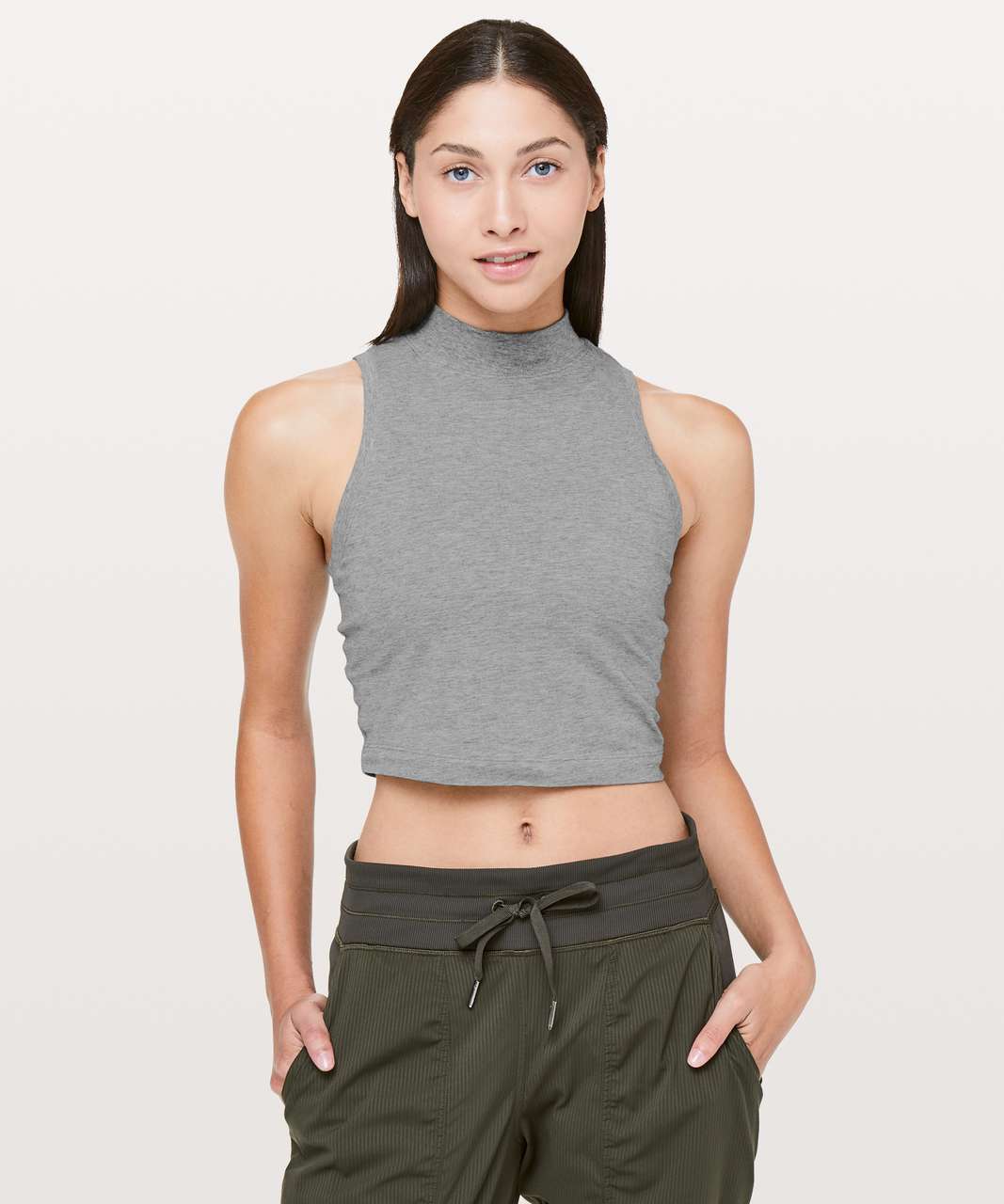 Lululemon Kitsilano Mock Tank - Heathered Medium Grey