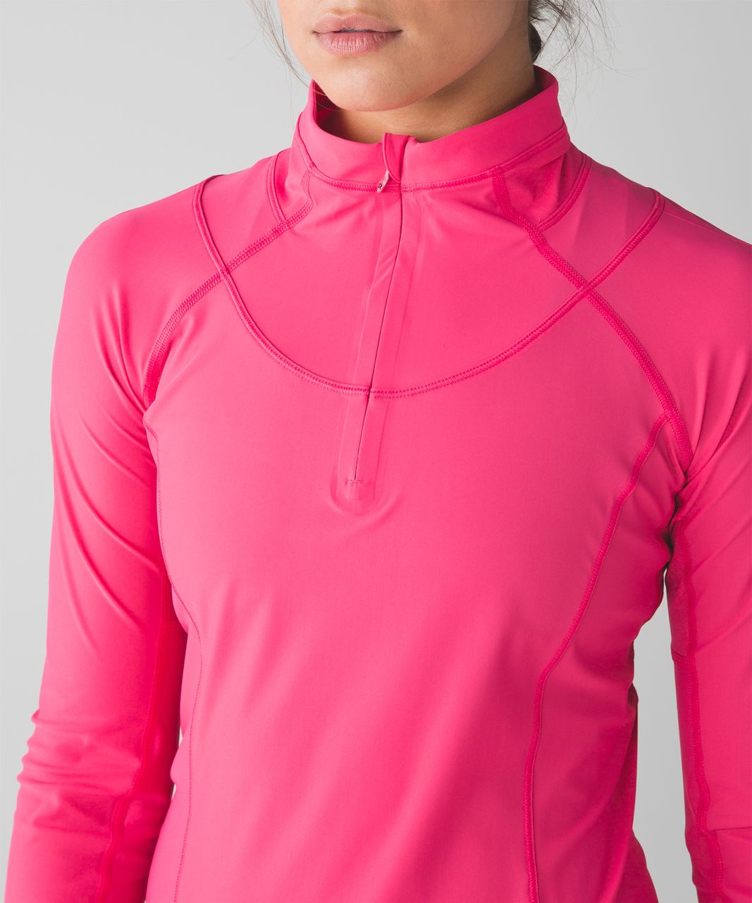 Lululemon Sunaway Runaway 1/2 Zip - Boom Juice