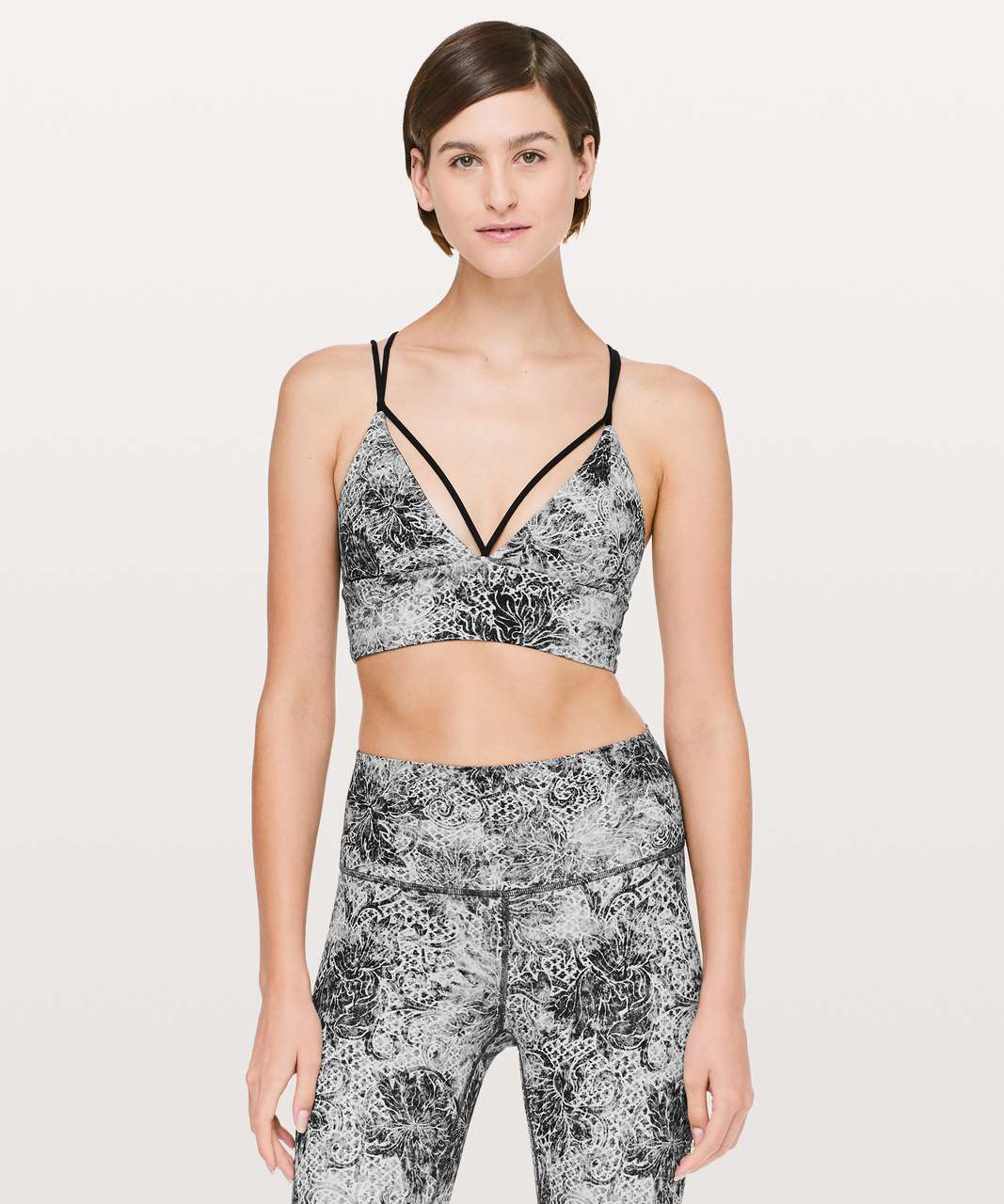 Lululemon Pushing Limits Bra - Serigraph Starlight Black Multi