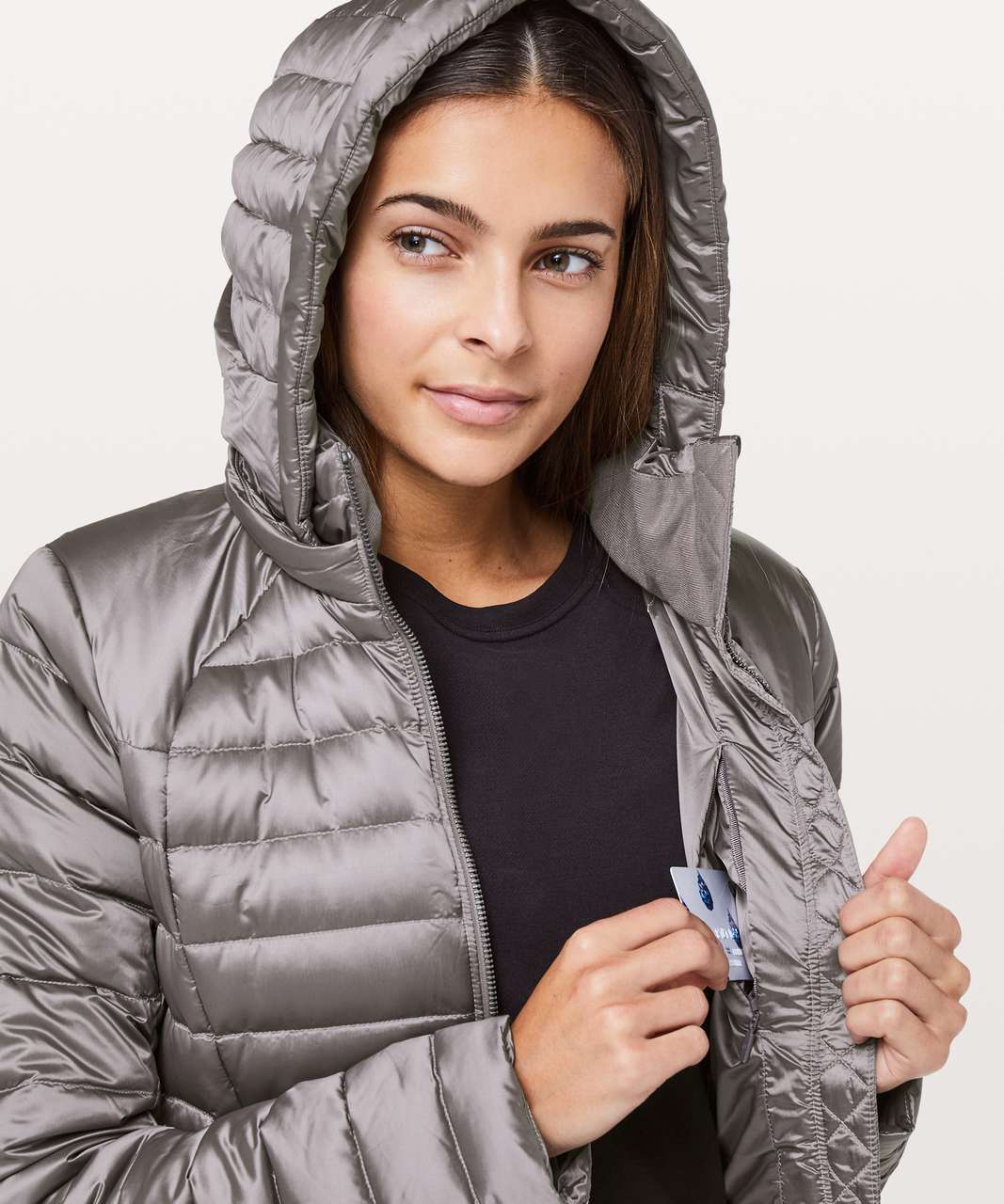 Lululemon Brave The Cold Jacket - Dark Chrome - lulu fanatics