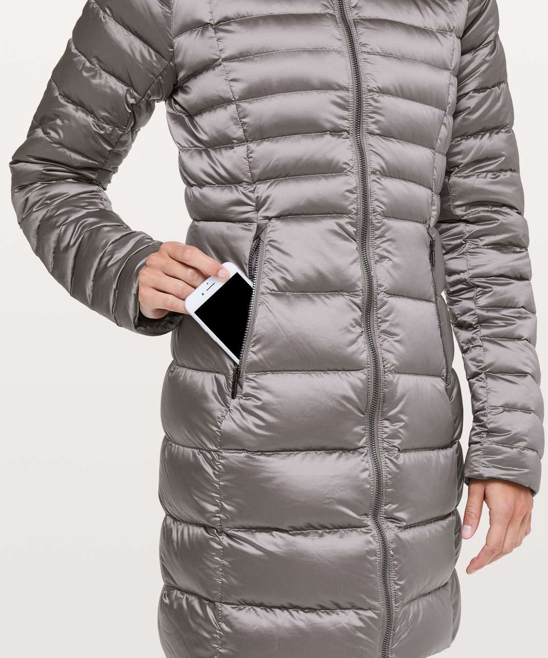 Lululemon Brave The Cold Jacket - Dark Chrome - lulu fanatics