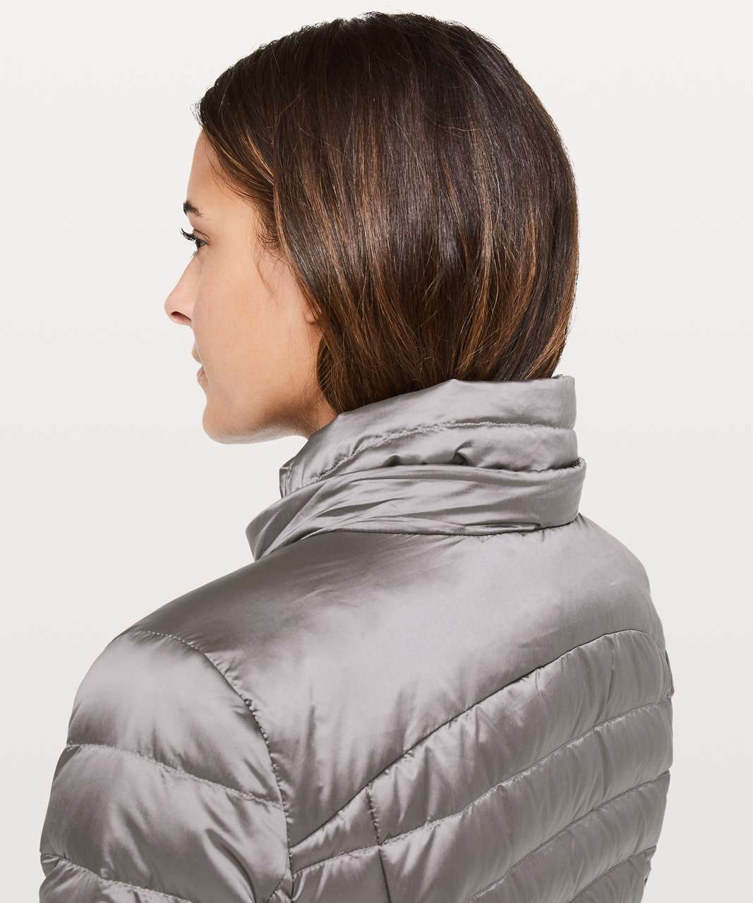 Lululemon Brave Cold Down Jacket Light Chrome Size 6