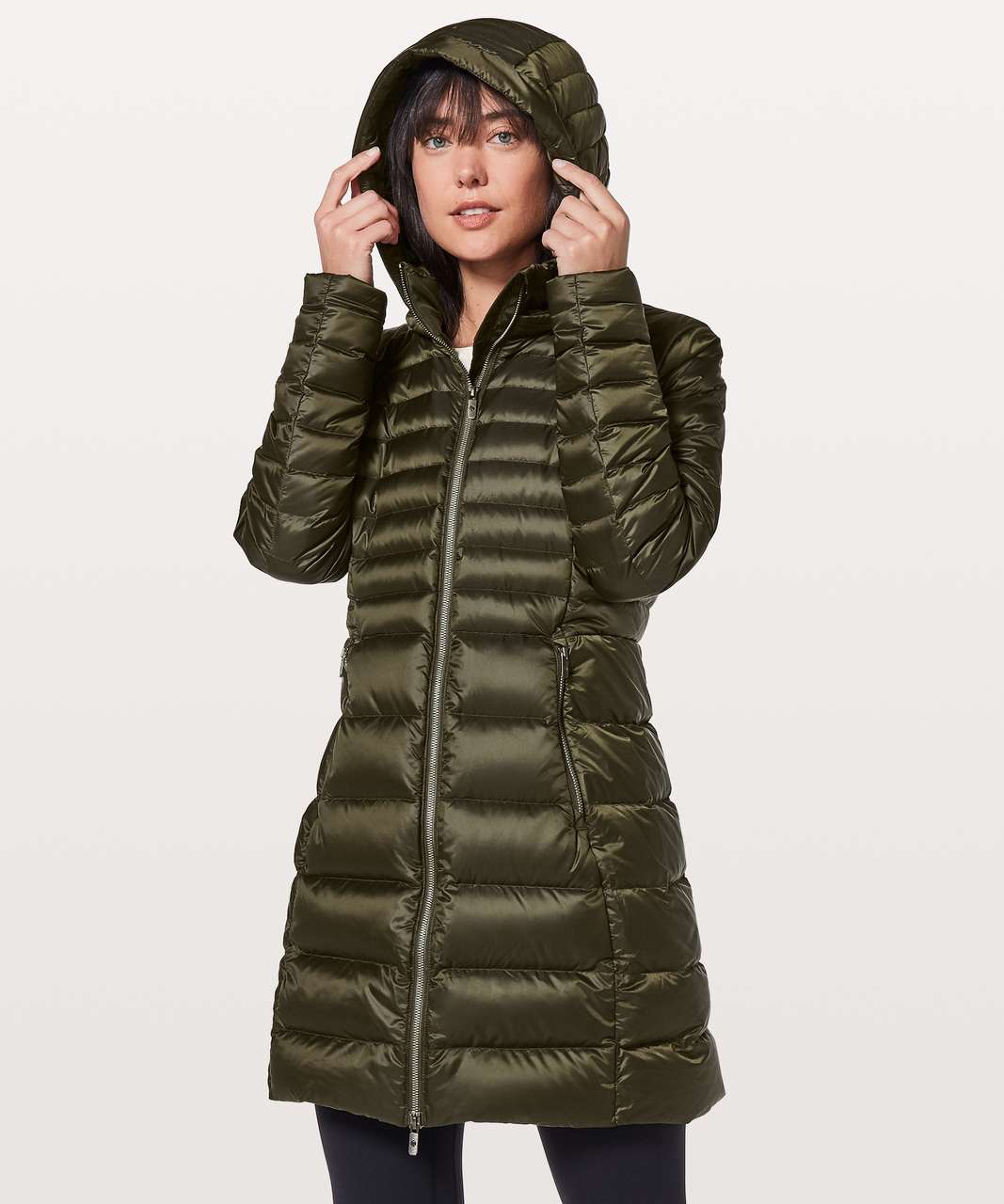 Lululemon Brave The Cold Jacket - Dark Olive