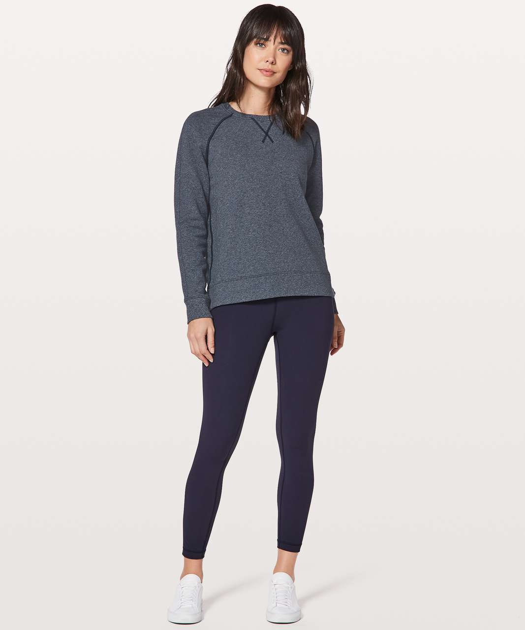 Lululemon Just Pleat It Crew - Heathered Speckled True Navy