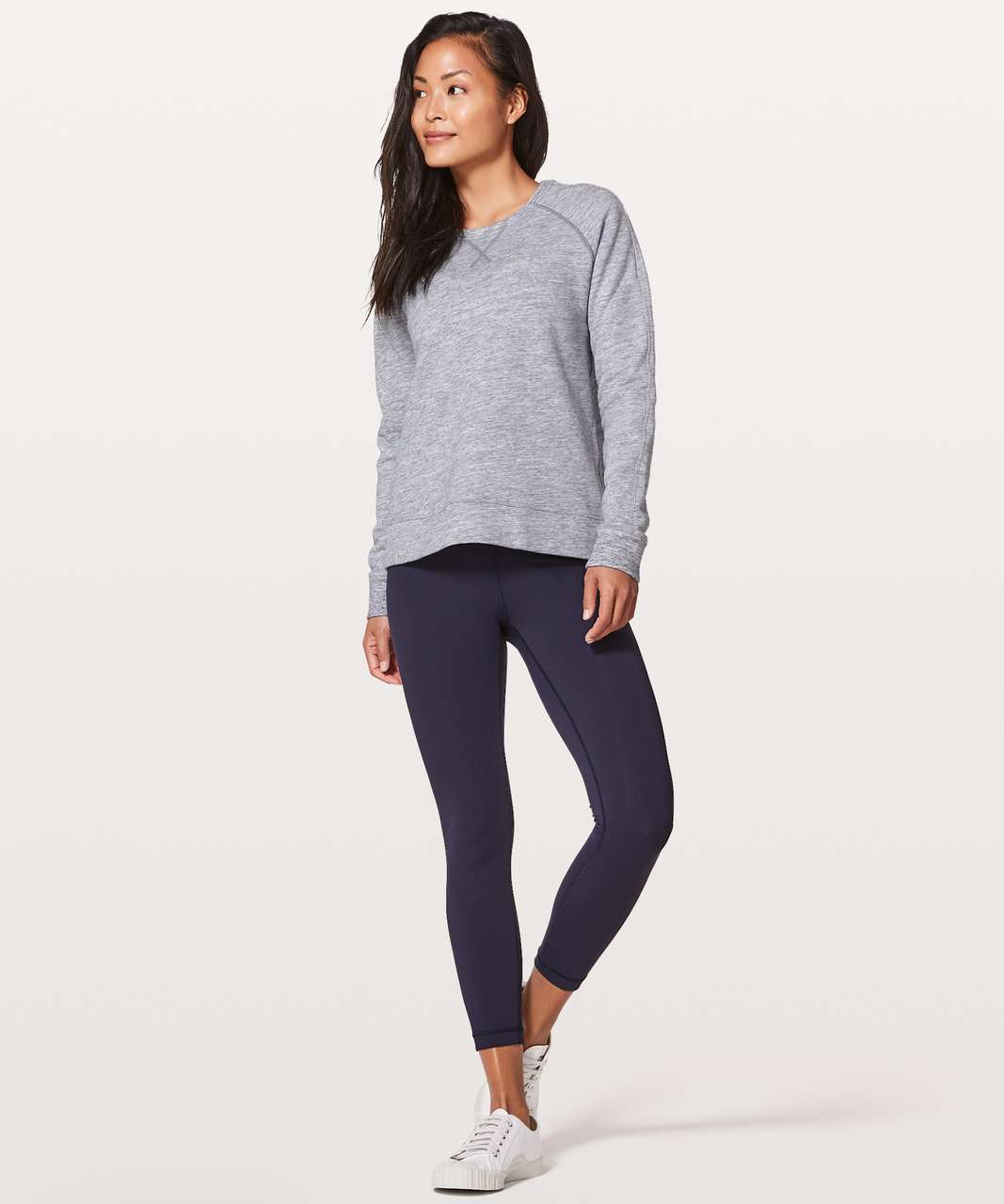 Lululemon Just Pleat It Crew - Heathered Space Dyed Nimbus