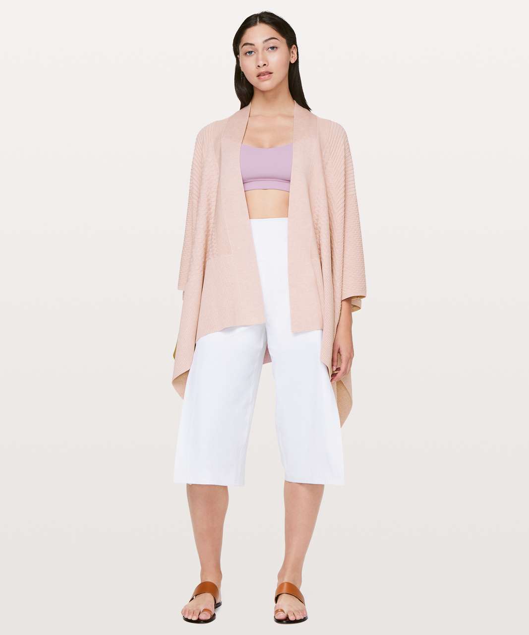 Lululemon Dream Weaver Wrap - Heathered Misty Pink