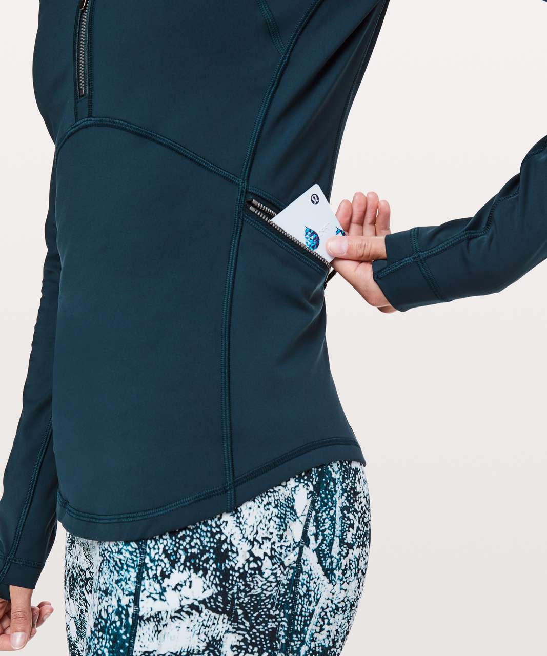 Lululemon Front Of The Pack 1/2 Zip - Nocturnal Teal - lulu fanatics