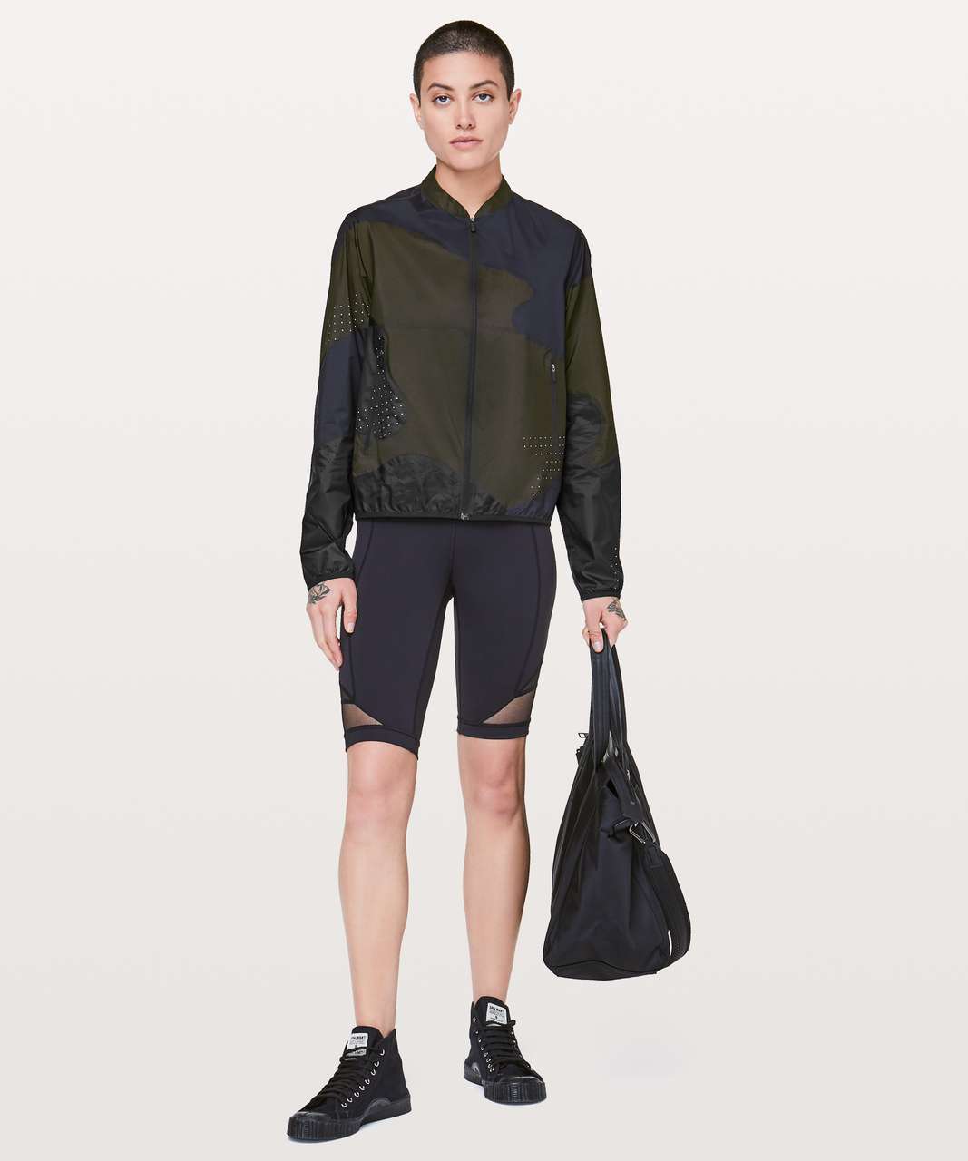 Lululemon Patch Game Jacket - Black / Midnight Navy / Dark Olive